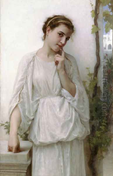 Reverie (Revery) Oil Painting by William-Adolphe Bouguereau