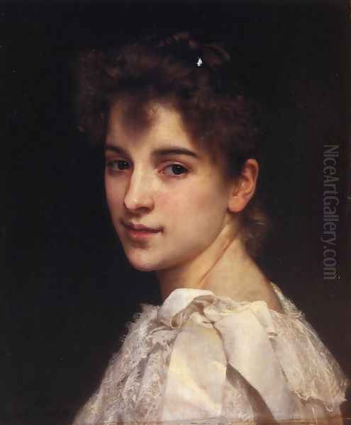 Portrait of Gabrielle Drienza Oil Painting by William-Adolphe Bouguereau