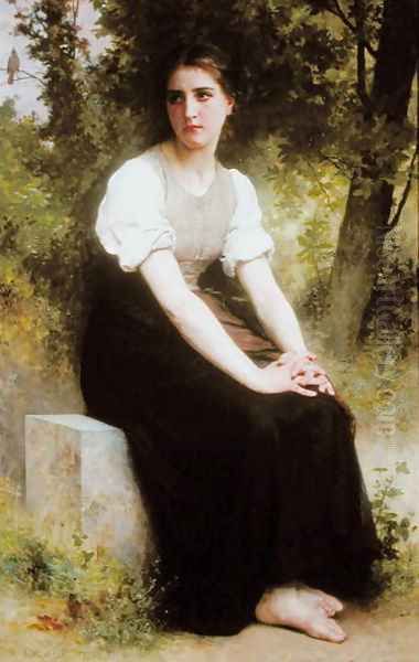 The Song of the Nightingale, c.1895 Oil Painting by William-Adolphe Bouguereau