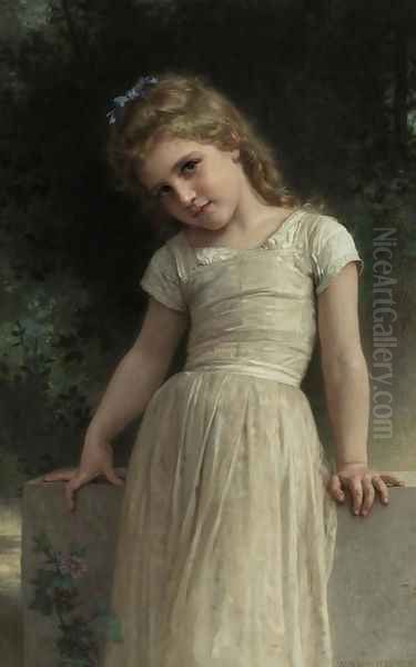 The Mischievous One Oil Painting by William-Adolphe Bouguereau