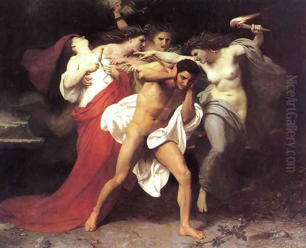 The Remorse of Orestes Oil Painting by William-Adolphe Bouguereau