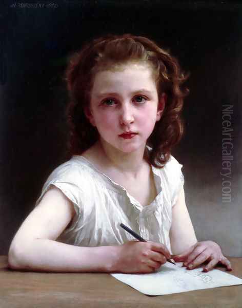 Une vocation (A calling) 2 Oil Painting by William-Adolphe Bouguereau