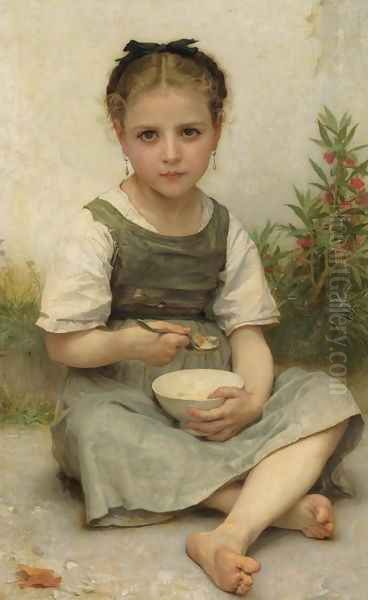 Lunch in the Morning Oil Painting by William-Adolphe Bouguereau