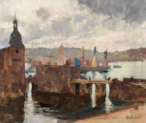 Hafenstadt Oil Painting by Alexandre Urbain