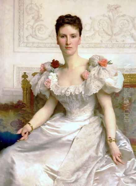 Madam the Countess of Cambaceres Oil Painting by William-Adolphe Bouguereau