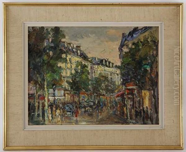 Boulevard Beaumarchais Oil Painting by Harry Urban