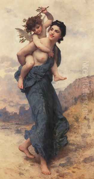 Spring Oil Painting by William-Adolphe Bouguereau