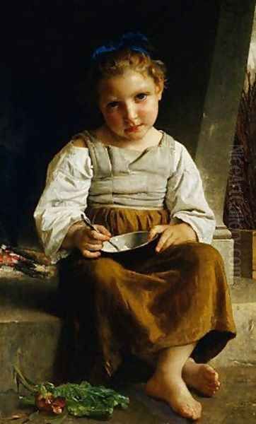 The Porridge Oil Painting by William-Adolphe Bouguereau