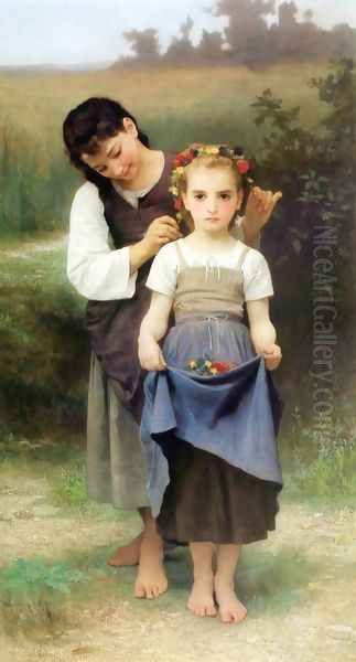 Parure des Champs [The Jewel of the Fields] Oil Painting by William-Adolphe Bouguereau