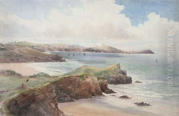 The Cornish Coast Oil Painting by John Clarkson Uren