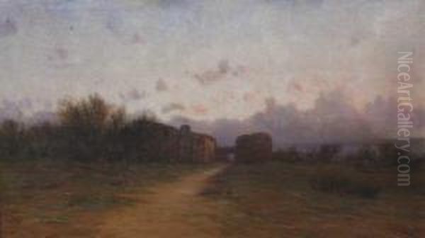 Capvespre Oil Painting by Modesto Urgell y Inglada