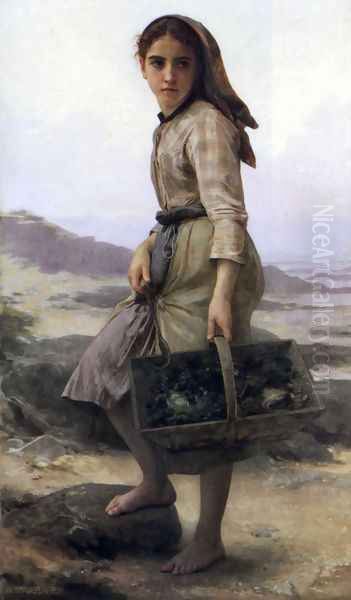 The Fisher Oil Painting by William-Adolphe Bouguereau