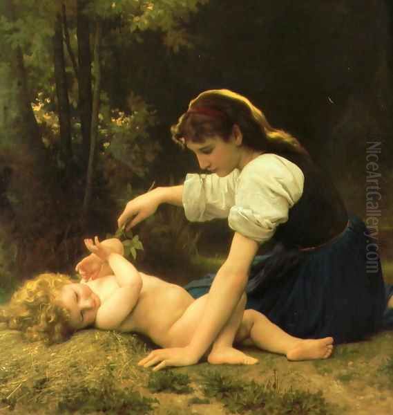 Natural Range (Detail) Oil Painting by William-Adolphe Bouguereau