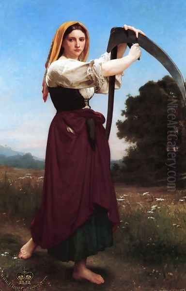 The Reaper Oil Painting by William-Adolphe Bouguereau