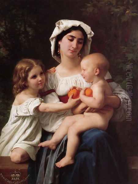 The Oranges Oil Painting by William-Adolphe Bouguereau