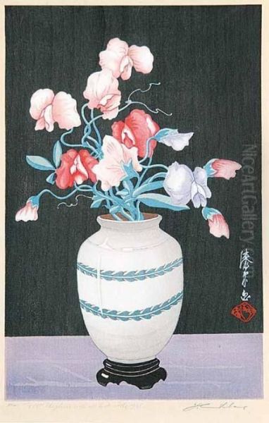 Untitled - Sweet Peas by Yoshijiro Urushibara