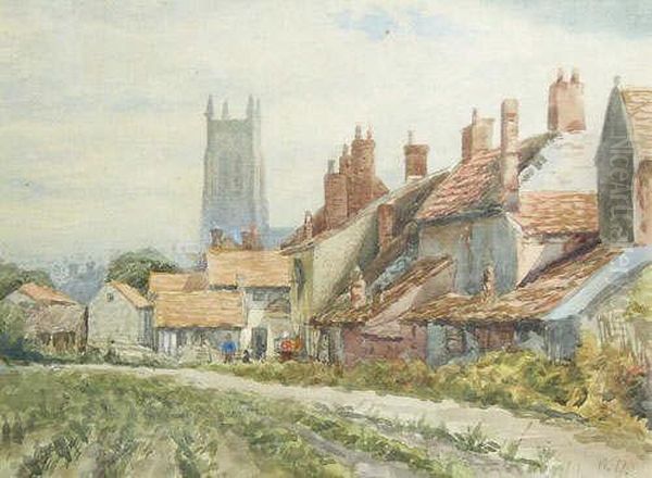 Cromer Oil Painting by Walter C. Urwick