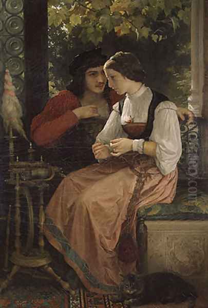 The Proposal Oil Painting by William-Adolphe Bouguereau