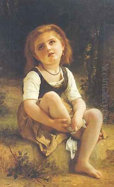 The Little Wound Oil Painting by William-Adolphe Bouguereau