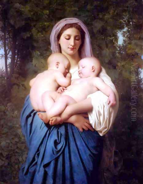 La Charité [Charity] Oil Painting by William-Adolphe Bouguereau