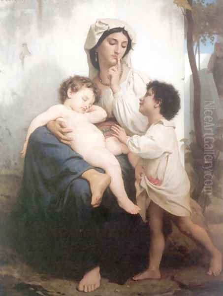 Slumber Oil Painting by William-Adolphe Bouguereau