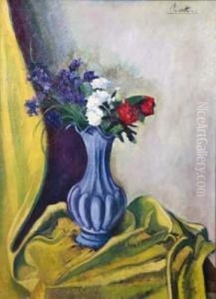 Fleurs Oil Painting by Andre Utter