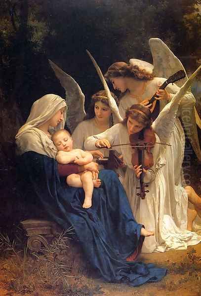 La Vierge Aux Anges Oil Painting by William-Adolphe Bouguereau