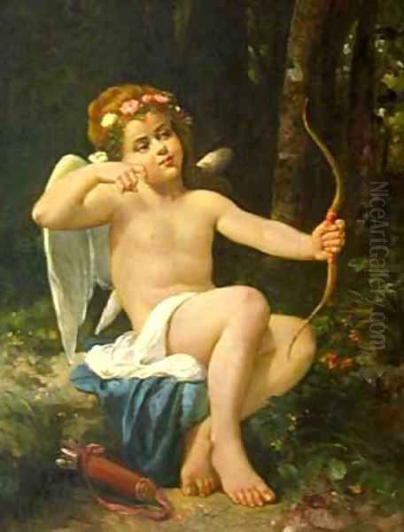 Eros Oil Painting by William-Adolphe Bouguereau