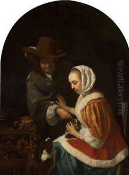 Marital Loyalty Oil Painting by Johannes Christoffel Vaarberg