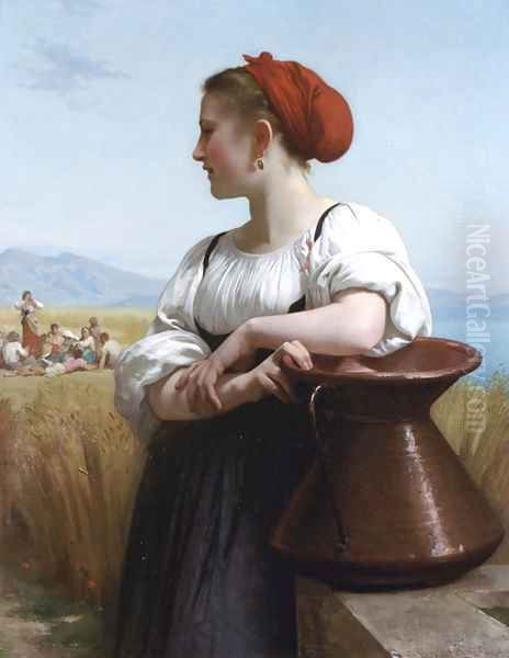 Moissoneuse Oil Painting by William-Adolphe Bouguereau