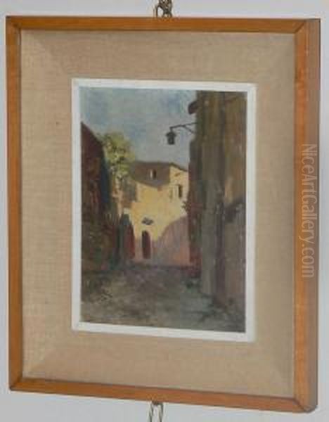 Strada Di Paese Oil Painting by Filippo Vacchetti