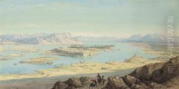 Above Aswan, Egypt Oil Painting by Charles Vacher