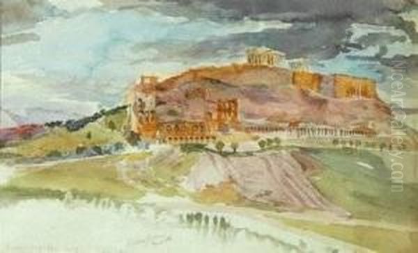 The Acropolis Oil Painting by Sydney Vacher