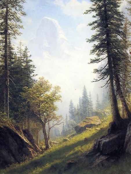 Among The Bernese Alps Oil Painting by Albert Bierstadt