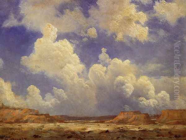 Western Landscape II Oil Painting by Albert Bierstadt