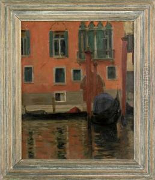 Venetian Scene Oil Painting by Eugene Lawrence Vail