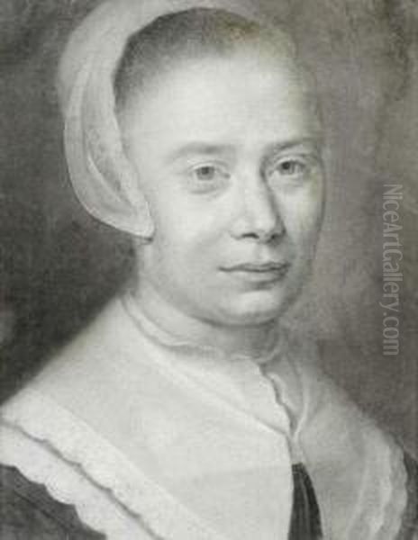 Portrait Presume De Maria Rysbeck, Femme Du Bourgmestre De Zwolle Oil Painting by Bernard Vaillant