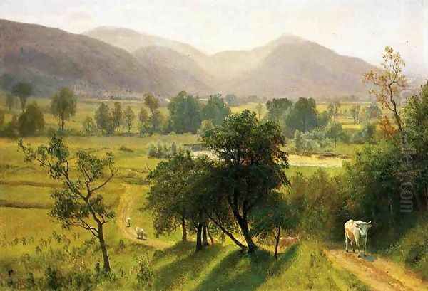 Conway Valley New Hampshire Oil Painting by Albert Bierstadt