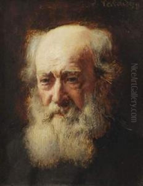 Portrait D'homme Barbu Oil Painting by Jules Emmanuel Valadon