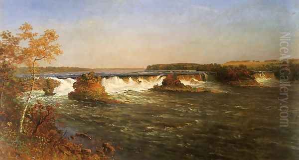 Falls Of Saint Anthony Oil Painting by Albert Bierstadt