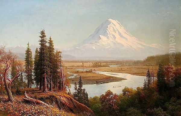 Mount Rainier Oil Painting by Albert Bierstadt