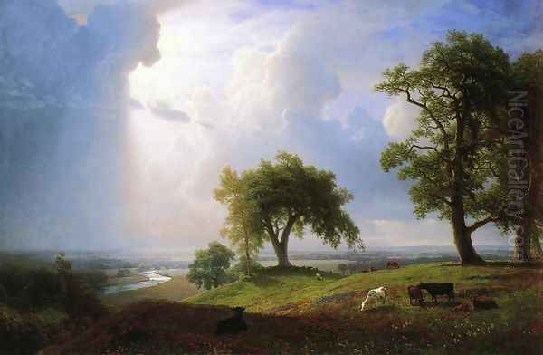 California Spring Oil Painting by Albert Bierstadt