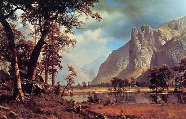 Yosemite Valley Oil Painting by Albert Bierstadt