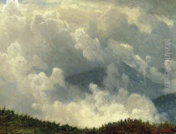 Mountain Mist Oil Painting by Albert Bierstadt