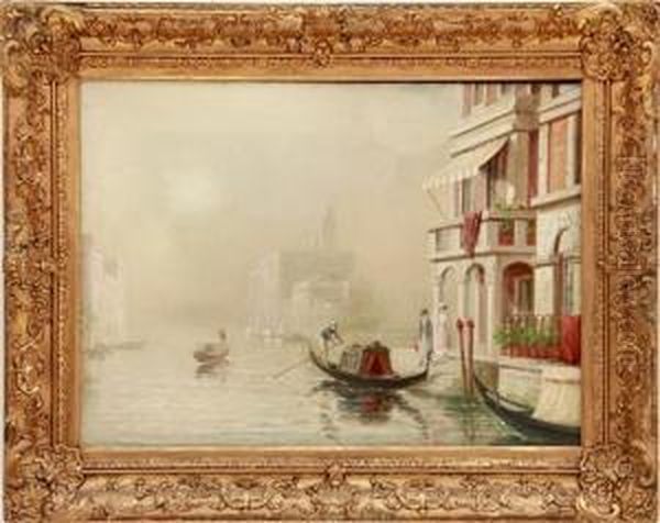 Venice Grand Canal Oil Painting by Paul Valenti