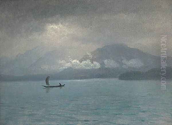 Alaska Oil Painting by Albert Bierstadt