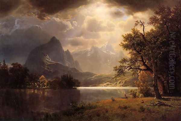 Estes Park, Colorado Oil Painting by Albert Bierstadt