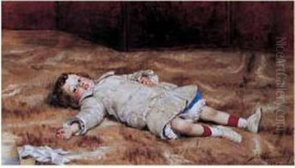 La Sieste Oil Painting by Alfredo Valenzuela Puelma