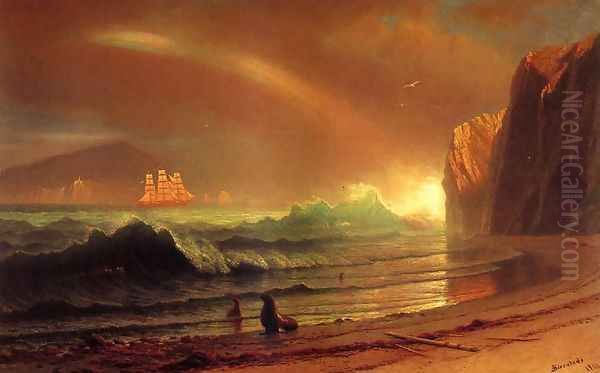 The Golden Gate Oil Painting by Albert Bierstadt