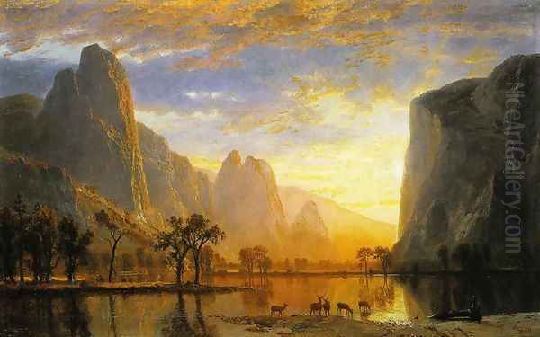 Valley of the Yosemite 1864 Oil Painting by Albert Bierstadt